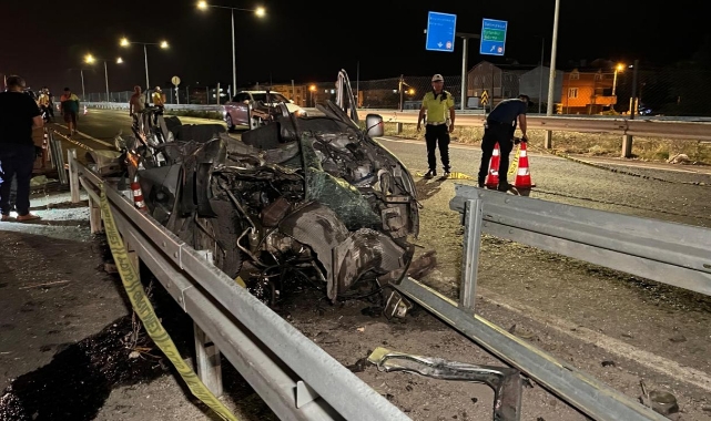 Kontrolden Çıktı, Bariyerlere Çarptı:1 Ölü