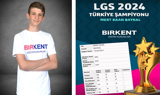 LGS Türkiye Birincisi BİRKENT’ten