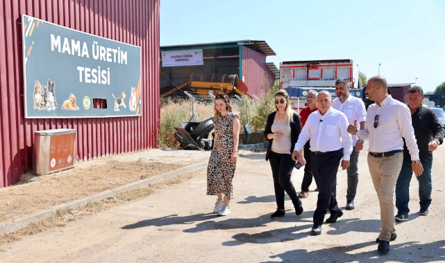 Başkan Demirçalı Mama Üretim Tesisini İnceledi