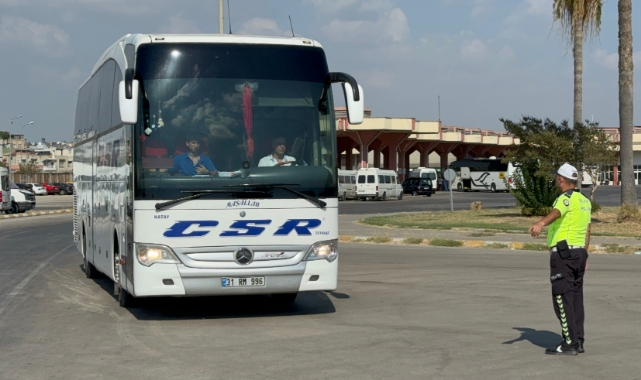 Şehirler Arası Yolcu Otobüsleri Dronla Denetlendi