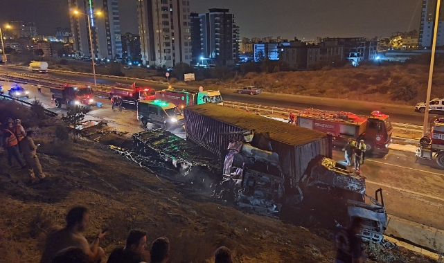 TAG Otoyolu'nda Tır Kazası:1 Ölü,1 Yaralı