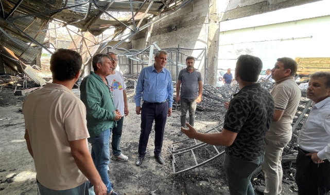 Barut, Yangınzede Esnafı Ziyaret Etti, ''Koruyucu Sigorta'' Çağrısı Yaptı
