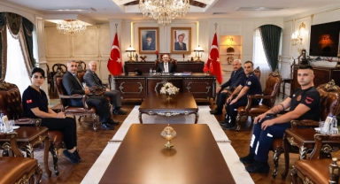 İtfaiye Daire Başkanı Kandemir'den Vali Köşger'e Ziyaret