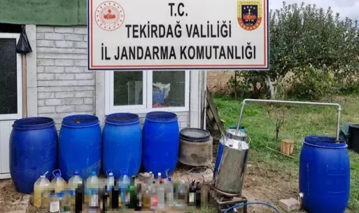 558 Litre Sahte İçki Ele Geçirildi