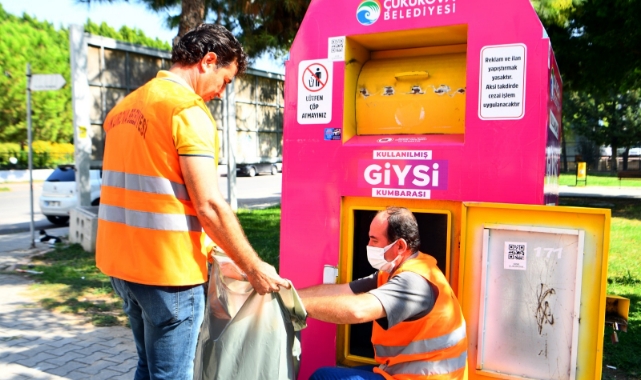 Çukurova'dan Anlamlı Proje:''Giyilmeyen Kıyafetler Çöpe Değil Kumbaraya''