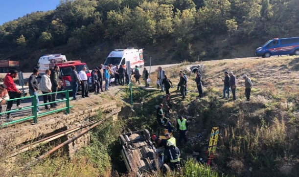 Kontrolden Çıktı, Dere Yatağına Düştü