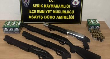 Ruhsatsız 4 Av Tüfeği Ele Geçirildi