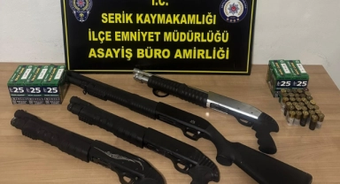 Ruhsatsız 4 Av Tüfeği Ele Geçirildi
