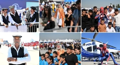 TEKNOFEST'e Yöresel Kıyafet Ve Kostümlerle Katıldılar