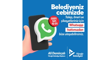 Yüreğir'de Whatsapp Hattı Devreye Girdi