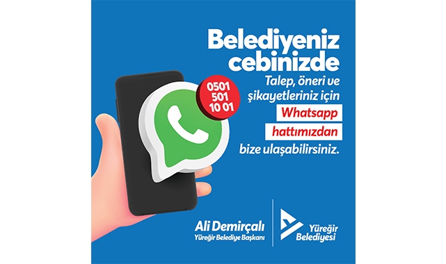 Yüreğir'de Whatsapp Hattı Devreye Girdi
