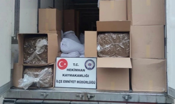 7 Ton Kaçak Tütün Ele Geçirildi