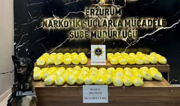 80 Kilo 450 Gram Uyuşturucu Ele Geçirildi