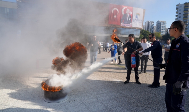 Çukurova Personeline Yangına Müdahale Eğitimi