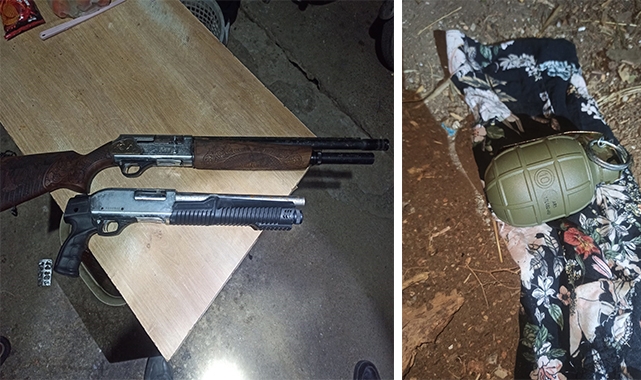 Köpek Kulübesinden Tüfek ve El Bombası Çıktı!