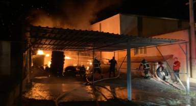 Lastik Deposunda Yangın