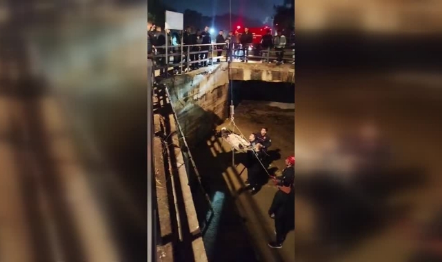 Motosiklet Sulama Kanalına Düştü, Sürücü Yaralandı