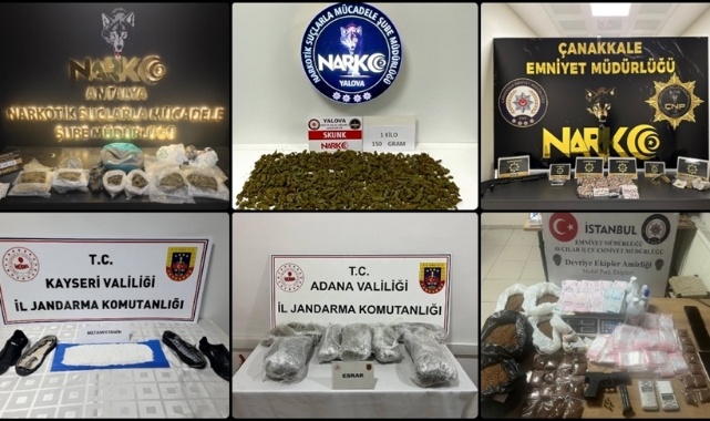 11 Ayda 86 Ton Uyuşturucu Madde İle 105 Milyon Uyuşturucu Hap Ele Geçirildi