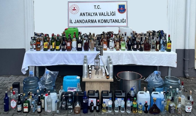 Evinde 725 Litre Sahte İçki Üretmiş