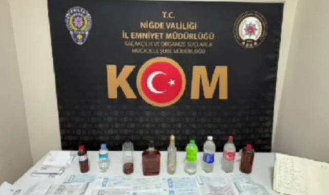 Sahte Alkol Satışı ve Tefecilik Operasyonu:1 Tutuklama