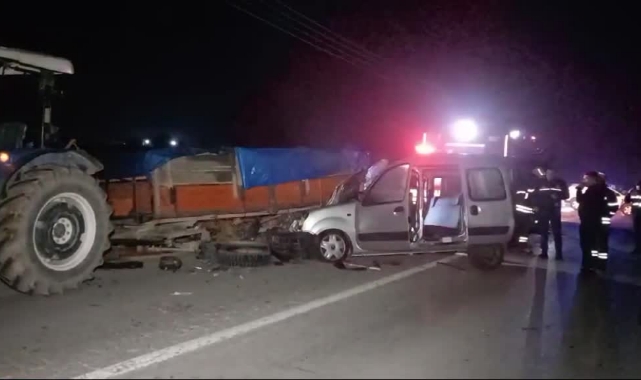 Trafik Kazasında 1 Kişi Öldü, 2 Kişi Yaralandı