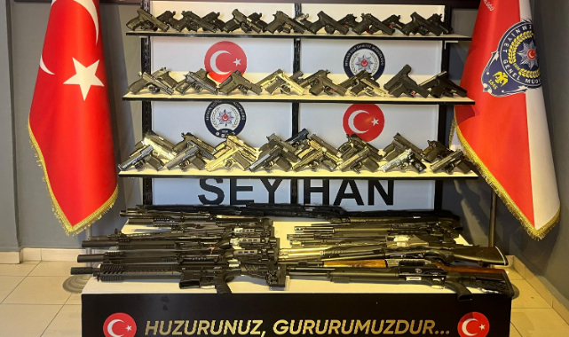 Adana'da Operasyon ve Denetimlerde 56 Silah Ele Geçirildi