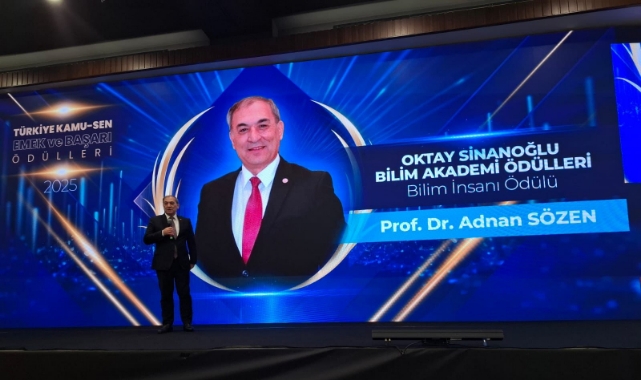 ATÜ Rektörü Prof. Dr. Adnan Sözen'e Yılın Bilim İnsanı Ödülü