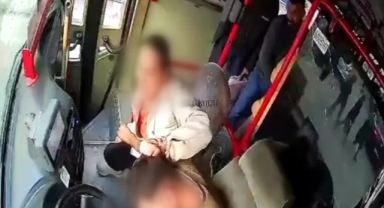 Direksiyon Başındaki Kocasını Darbedip,Bıçakladı!