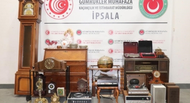 İpsala Sınır Kapısı'nda Antika Eşyalar Ele Geçirildi