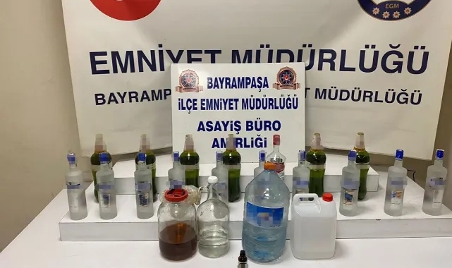 İş Yerinde Sahte İçki Üretiyormuş