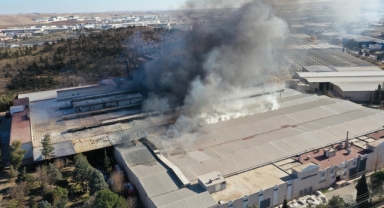 Tekstil Fabrikasında Korkutan Yangın