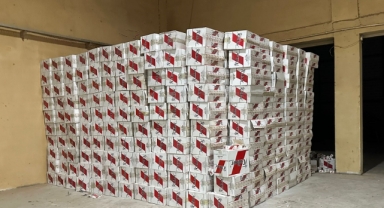 28 Milyon 150 Bin Gümrük Kaçağı Makaron Ele Geçirildi