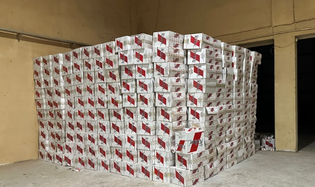 28 Milyon 150 Bin Gümrük Kaçağı Makaron Ele Geçirildi