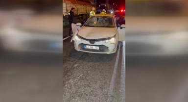 Dur İhtarına Uymayan Sürücü Polise Çarptı