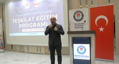 Eğitim-Bir-Sen Adana Şubesi İş Yeri Temsilcilerine Teşkilat Eğitimi Verdi