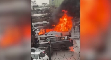 Servis Minibüsü Yandı