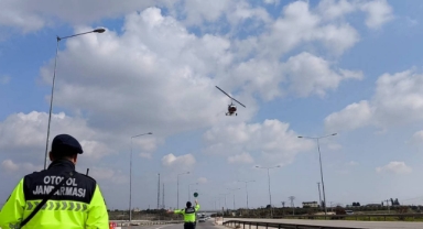 Cayrokopter Destekli Trafik Denetimde 11 Sürücüye Para Cezası