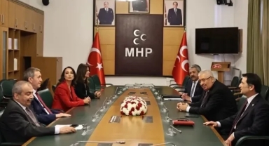 DEM Parti Heyeti, MHP Grubunu Ziyaret Etti