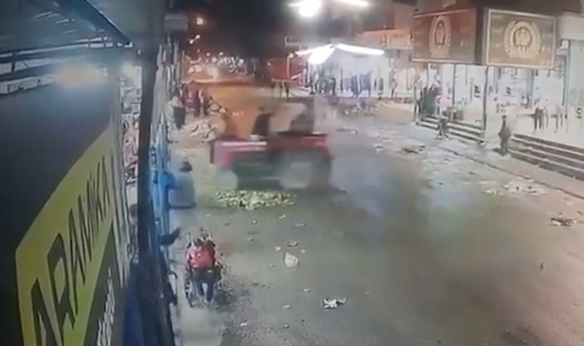 Kontrolden Çıktı, İş Yerine Daldı