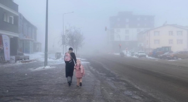 O İlçede Dondurucu Soğuk!