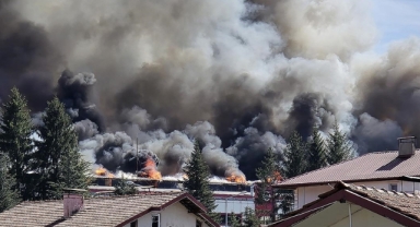 Orman Ürünleri İşleme Fabrikasında Yangın
