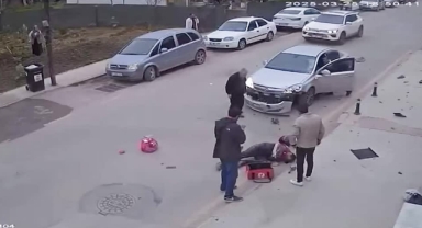 Otomobil İle Motosiklet Çarpıştı:1 Yaralı