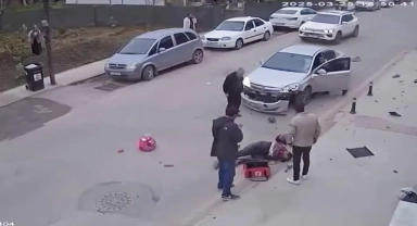 Otomobil İle Motosiklet Çarpıştı:1 Yaralı