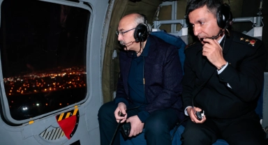 Vali Köşger, Kontrol ve Denetim Çalışmalarını Havadan İnceledi