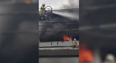 İş Yerinde Korkutan Yangın