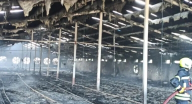 Tavuk Çiftliğinde Yangın Çıktı
