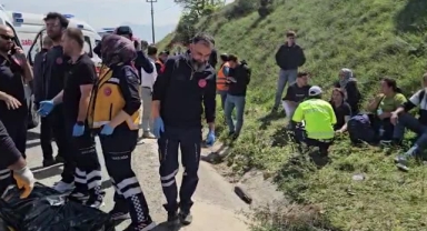 Yolcu Otobüsü Devrildi:1 Ölü,2 Yaralı