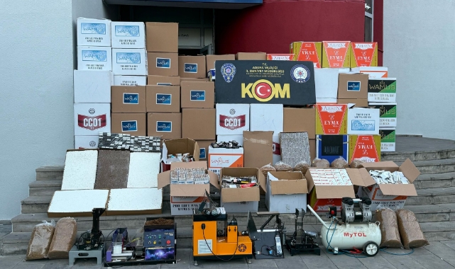 2 Milyon 663 Bin Kaçak Makaron Ele Geçirildi