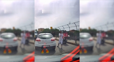 Bıçaklı Maganda Yakalandı