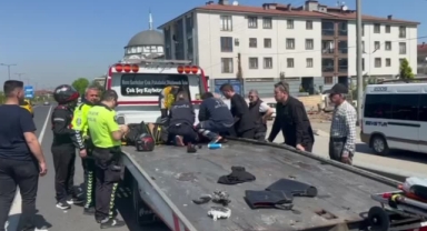 Savrulup Çekicinin Kasasına Düştü!